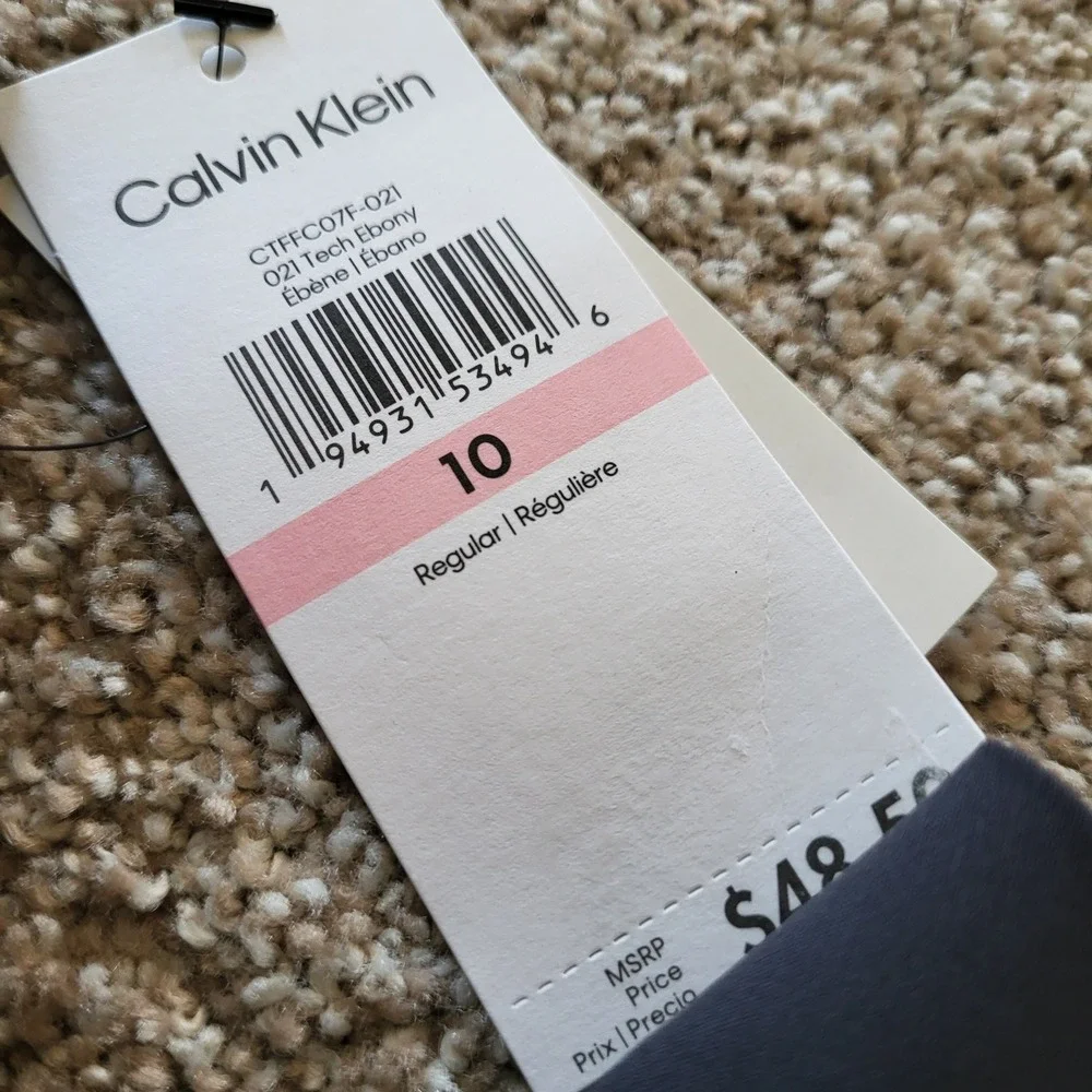 Calvin Klein Kids Flat Front Stretch Slim Fit Pants‎ Gray Size 10 Regular NWT